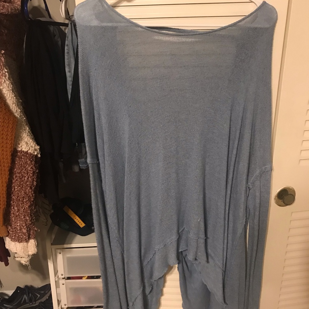 free people open back sweater